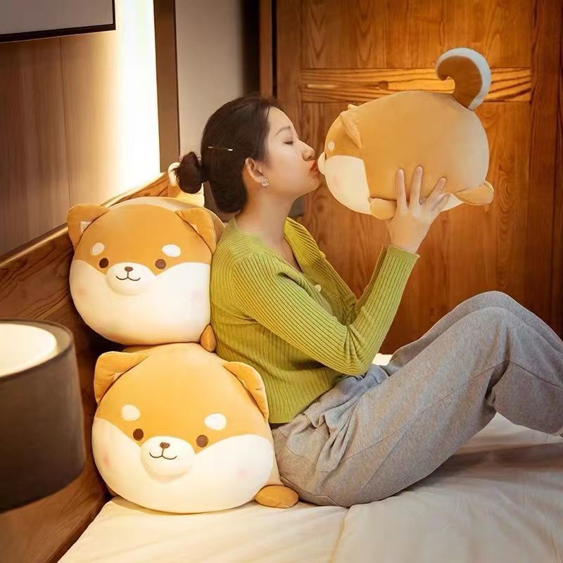 柴犬靠枕可爱毛绒玩具公