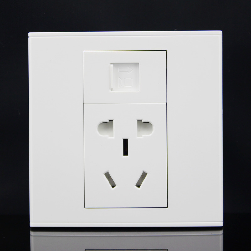 型五孔电源带网络面板千