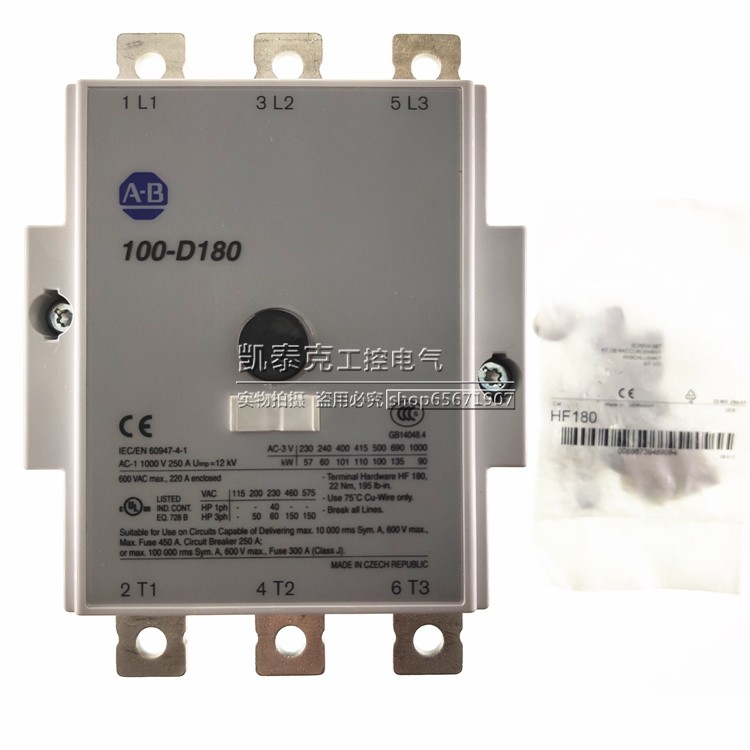 正品美国AB接触器 Allen-Bradle 100-D180D00 100-D180 110V
