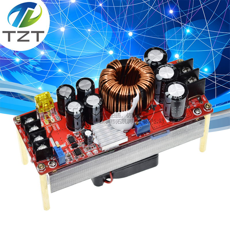 1500W 30A大电流DC-DC直流恒压恒流升压电源模块电动车升压器