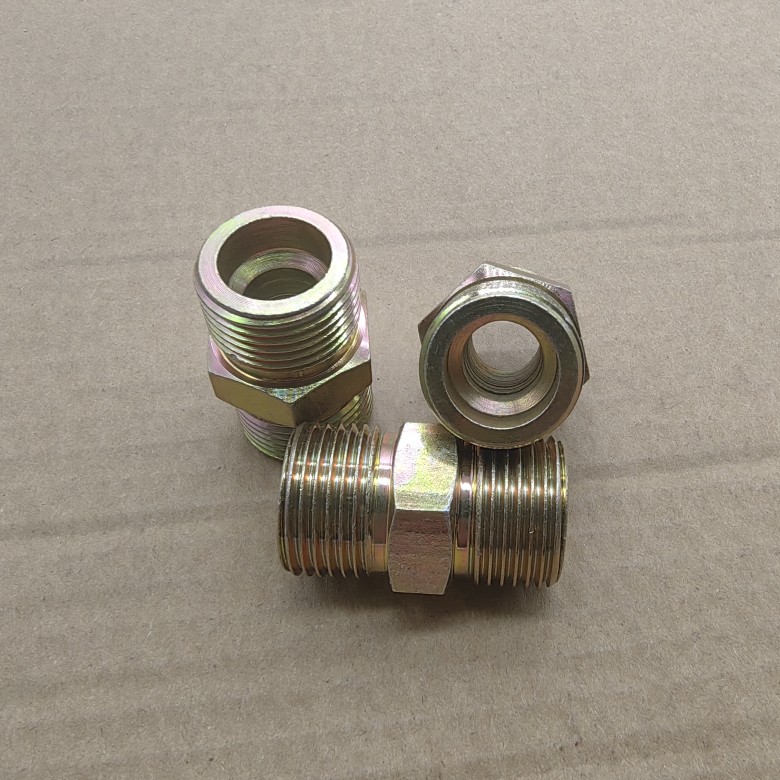 外丝转双凹口氮气管对接