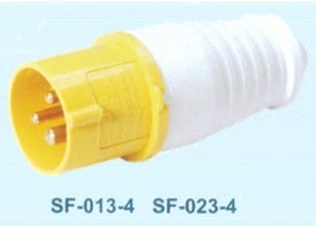 SFE上丰工业插头SF-013-4 16A三极插头 IP44三芯插头 AC110-130V