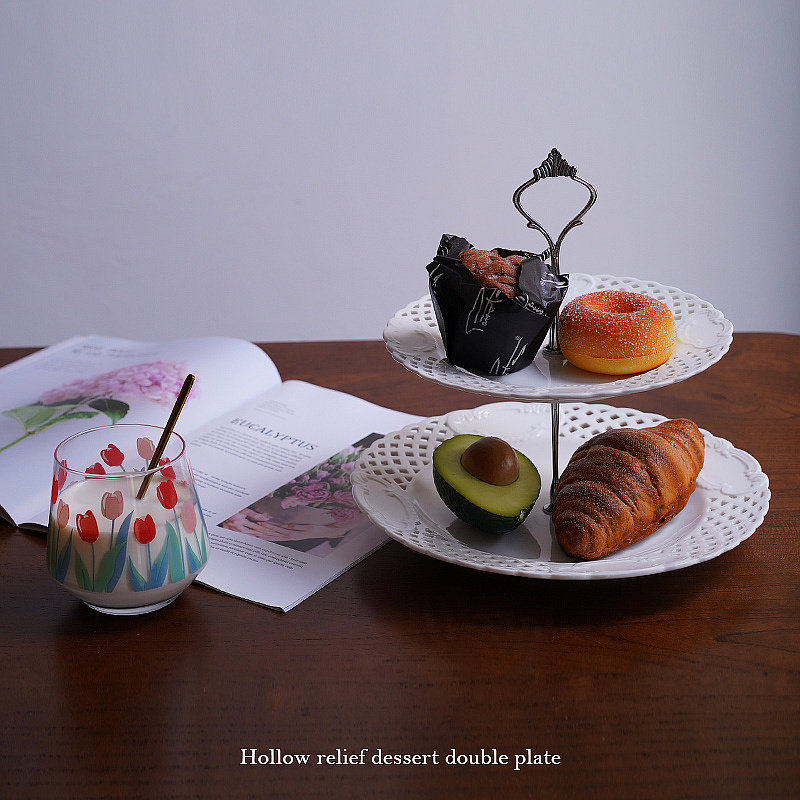 复古浮雕镂空下午茶蛋糕点心盘零食糖果盘婚庆宴会摆设双层水果盘,玩具/童车/益智/积木/模型,其它玩具,淘宝优惠券,粉丝福利购,淘宝优惠卷