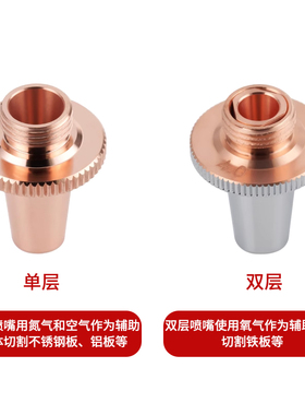 M8三维喷嘴 专业激光切管机激光割嘴切割机单层双层FSN07-A喷嘴