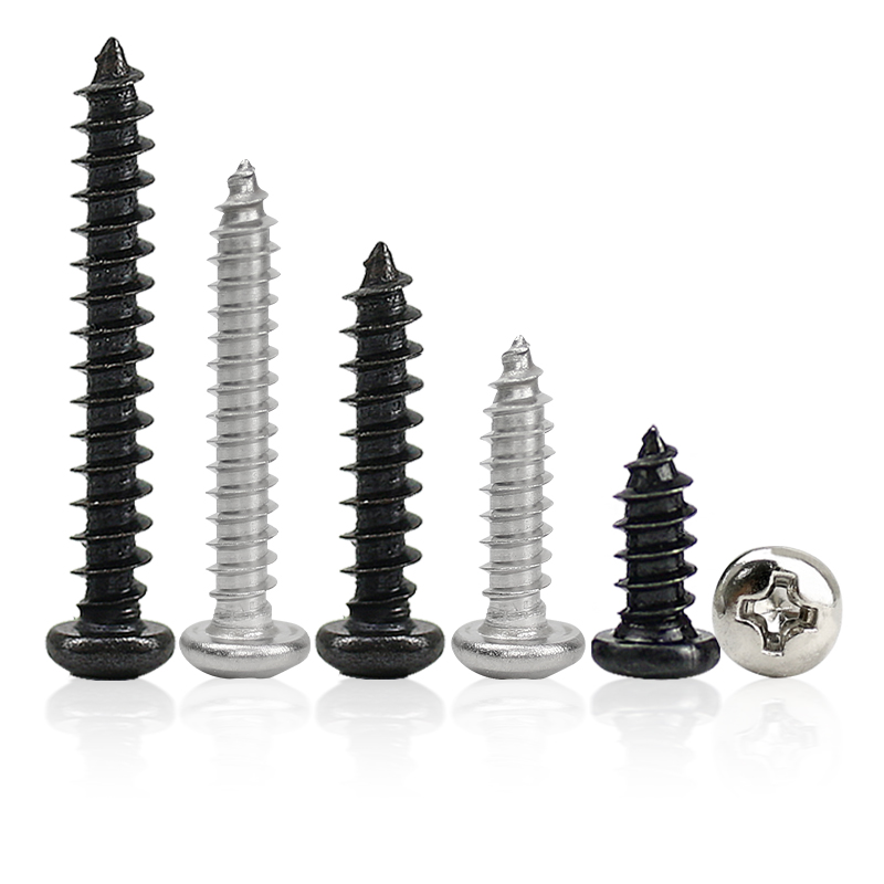 镍黑十字圆头自攻螺丝钉