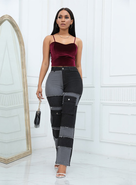 big size jeans for women long pants Women's jeans trousers裤