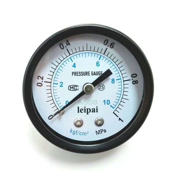 50mm 轴向压力表 Y-50z 1mpa 10kgf/cm2 pressure gauge 牙ZG1/4