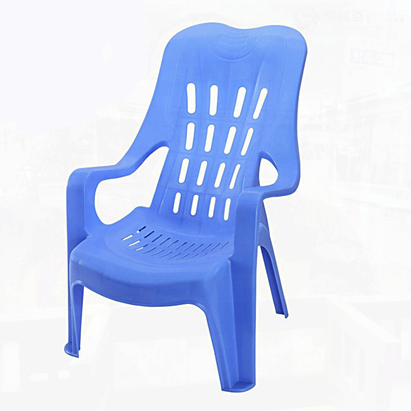 加厚大塑料靠背椅子胶高