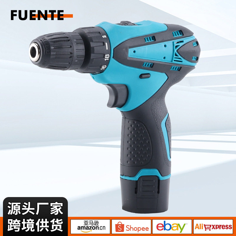 外贸手电钻大功率家用多功能充电式锂电手枪钻电动螺丝刀套装