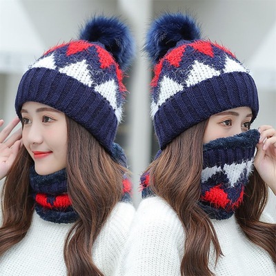 东北俄罗斯防寒帽子围脖