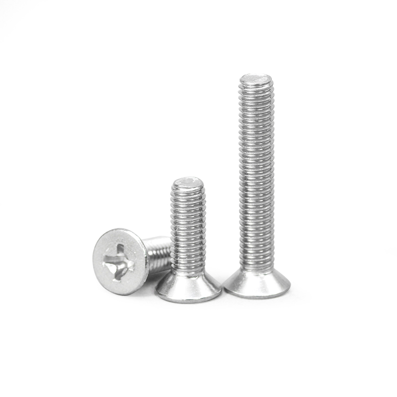 不锈钢沉头十字螺丝平钉