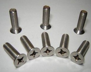 不锈钢平头十字螺丝沉机