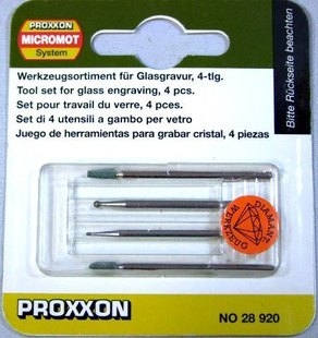 PROXXON,玻璃雕刻工具组件,No.28920