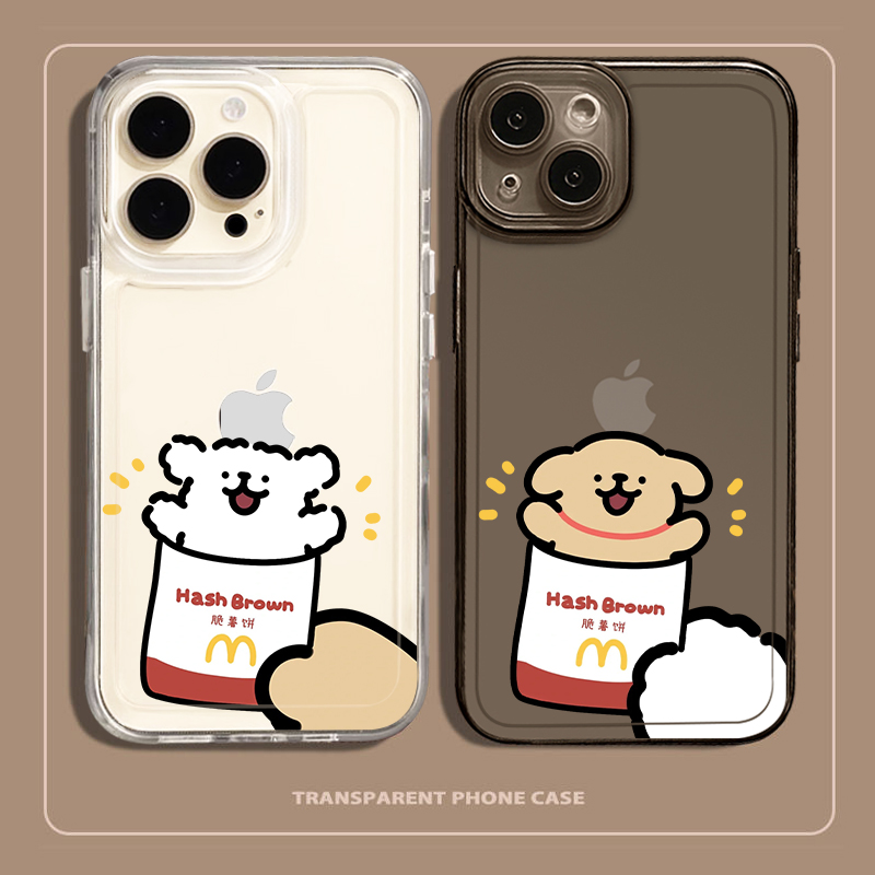 M记小狗手机壳苹果15promax情侣iPhone14麦门小米13高级感12小众11透明vivo新款oppo适用8华为荣耀红米IQ一对
