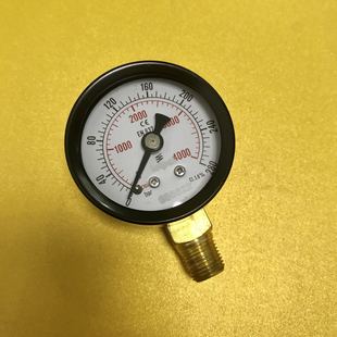 EN837 螺纹npt1 压力表 直径40mm 280bar 4000psi