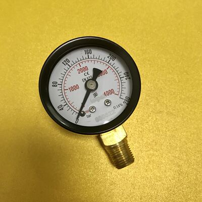 Y-40 0-4000psi 280bar 直径40mm EN837-1 压力表 螺纹npt1/8