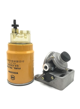 斗山大宇DH215 220 225-9/9EDX260油水分离器滤芯总成手油泵底座