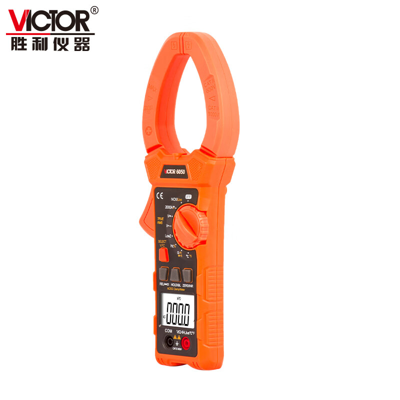 胜利钳形万用表数字显交