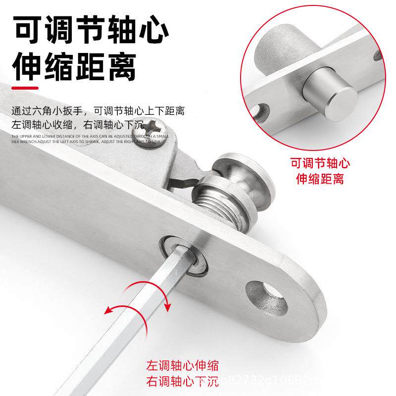 木门隐形门地弹簧90度定位关门器缓冲式暗藏地弹簧免挖坑闭门器