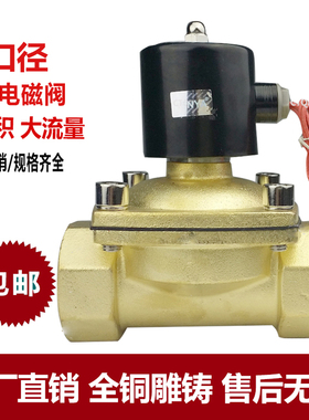 DN65电磁阀 2寸半2 2/12W650-65电磁阀水阀气阀开关阀 AC220V 24V