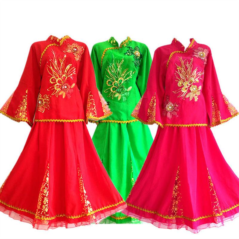 广场舞服装新款套装女民