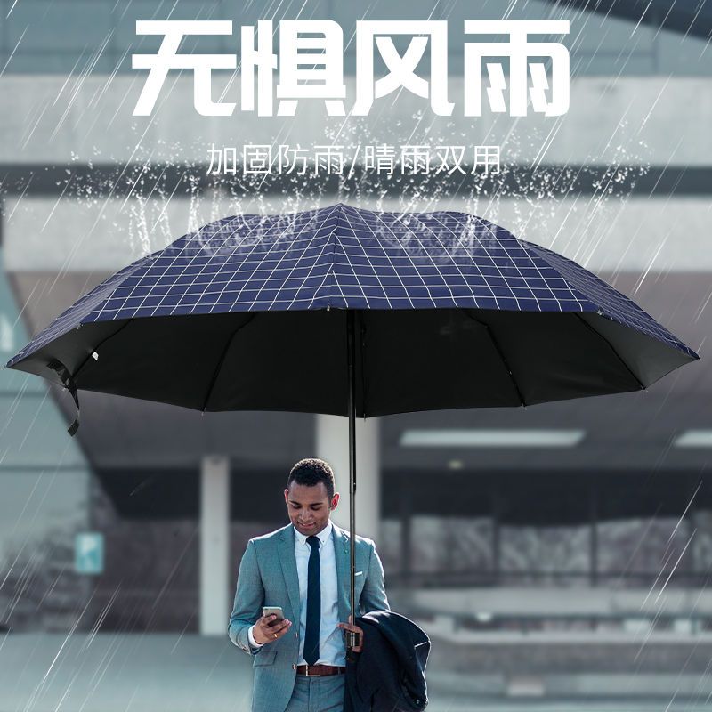 雨伞大号超大三人双人折叠太阳伞防紫外线晴雨两用加厚加粗结耐用