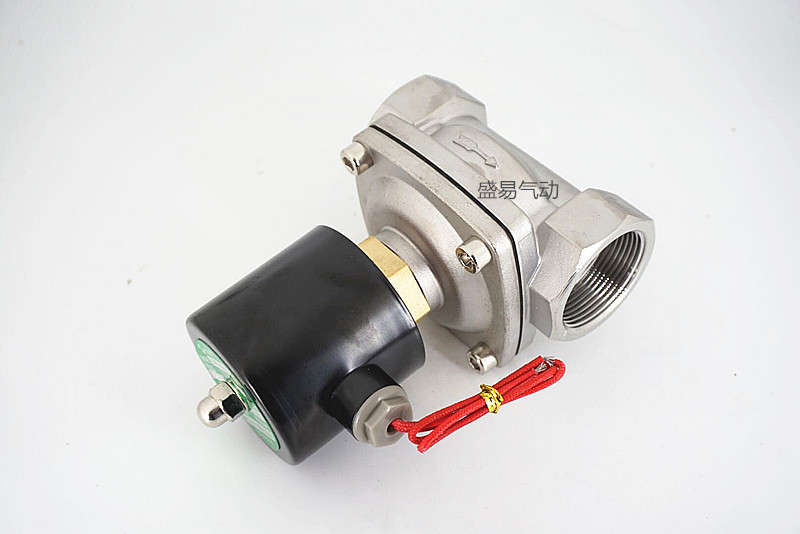 1寸半不锈钢常开电磁阀 2WT400-40水阀气阀 DN-40 220V 24V TXPC