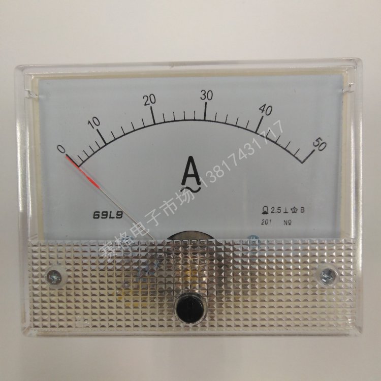 69L9 50A 100A/5A 交流指针电流表 电流电压表 面板表 仪表 50/5A