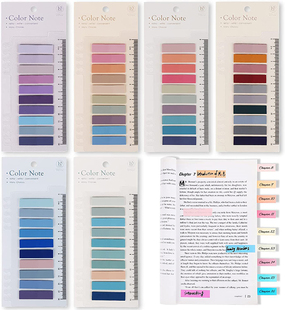 200PCS Tabs Bookmark Sticky Notes Kawaii Candy Color Stick M