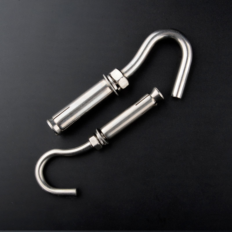 201304不锈钢膨胀钩子螺丝吊环 井盖网窨井网带钩挂钩M6M8M10