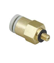 外六角微型直通白色接头KJH03-M3\M5 KJH04/06-M3\M5\M6\01S