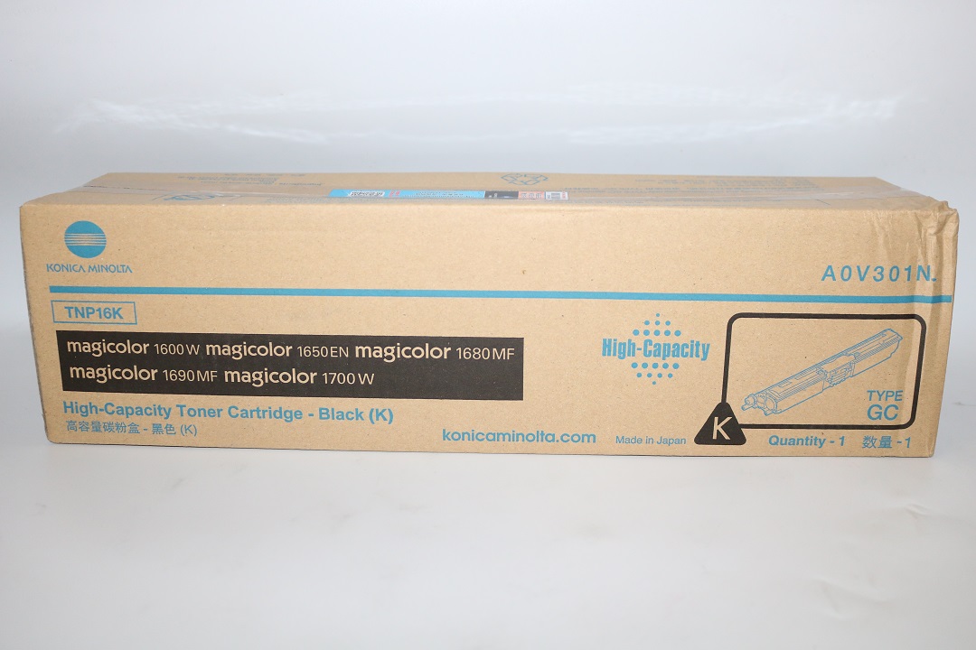 原装 柯尼卡美能达1600W黑色粉盒1650EN 1680MF 1690MF 1700W墨粉