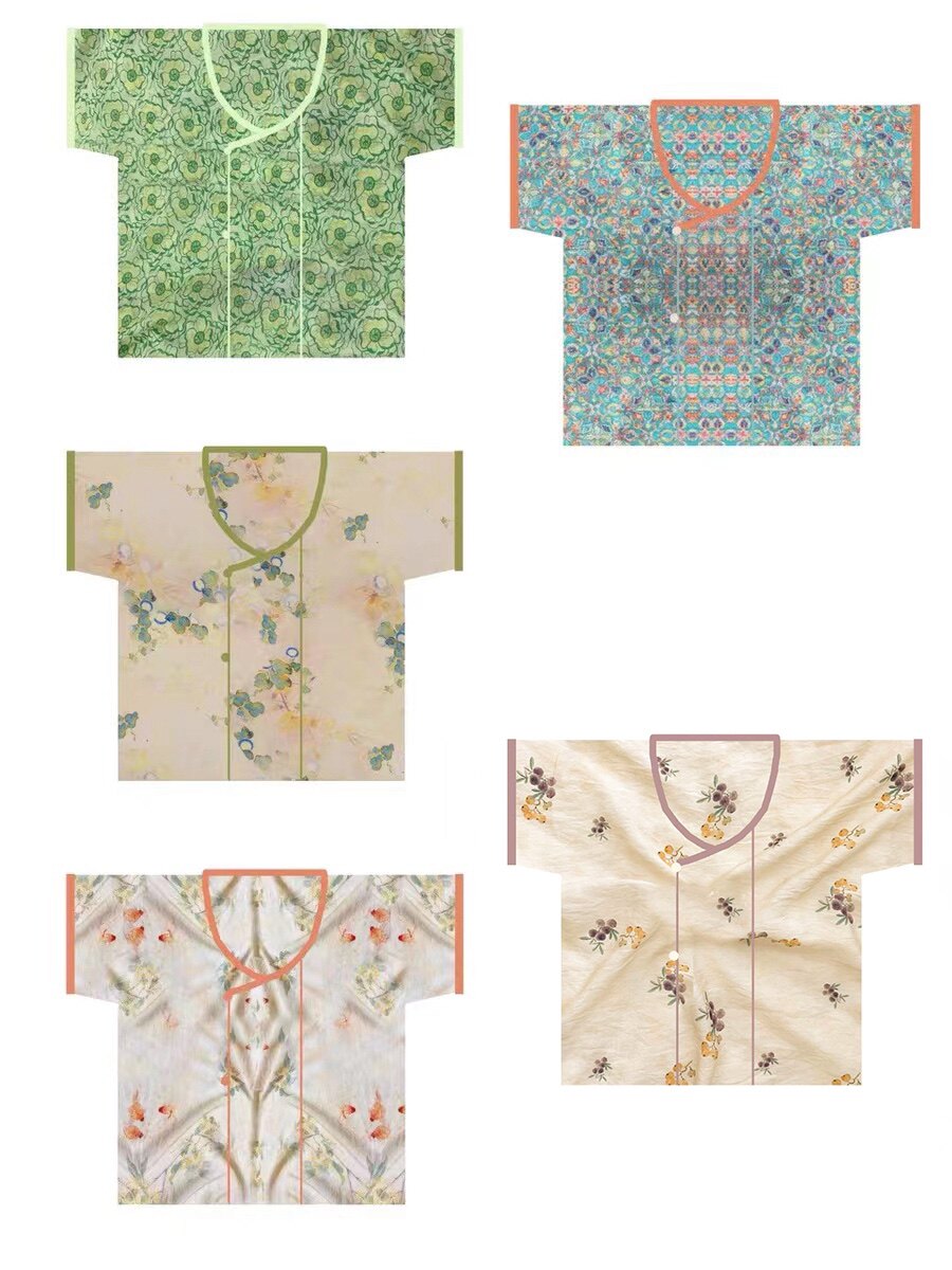 青泠谷苎麻天丝唐背子短上衣五款搭配一片式破群唐半臂褙子女春夏