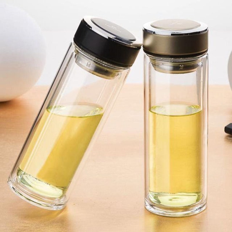 杯子里面是玻璃外塑料纯