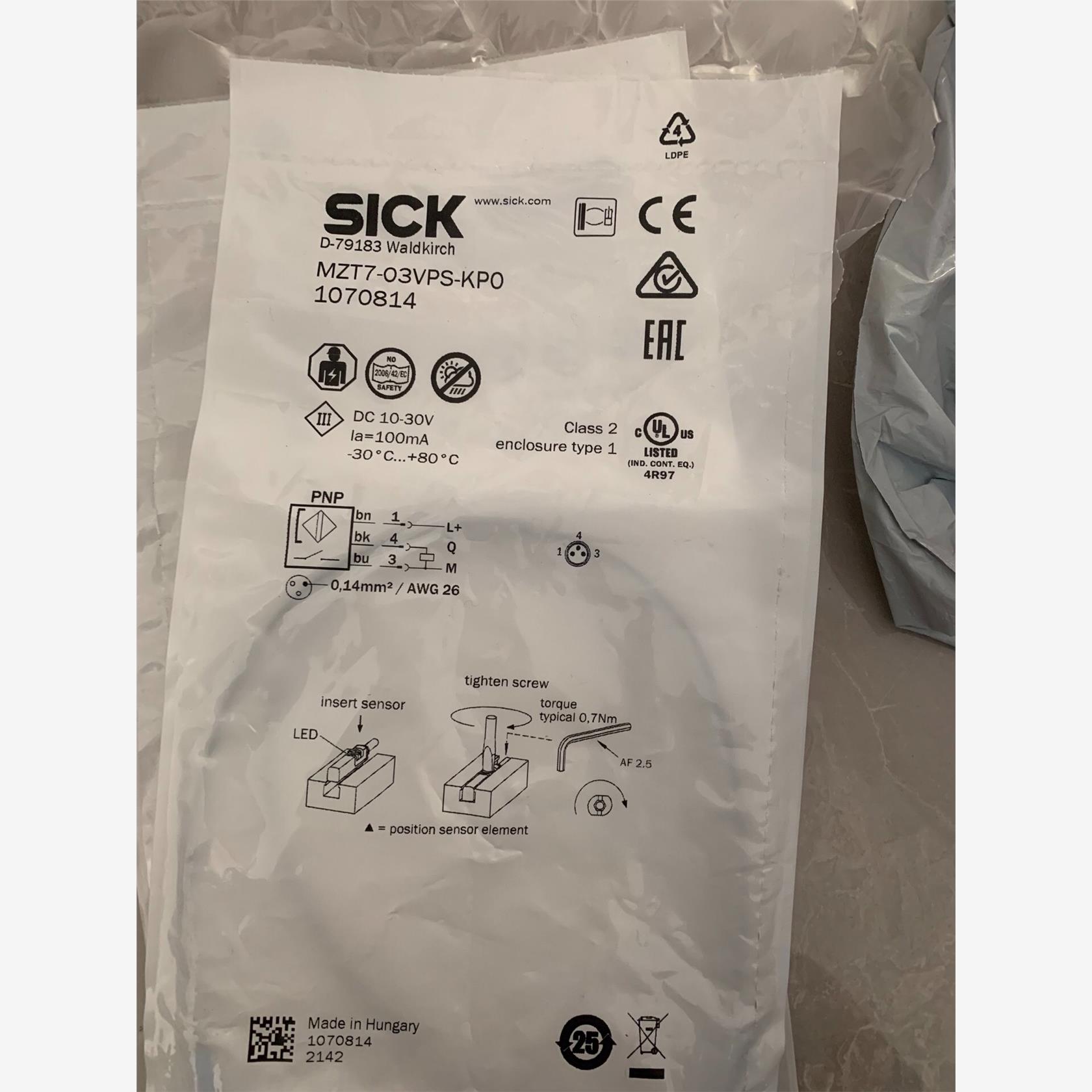 西克 MZT7-03VPS-KP0 1070814 全新原装议价