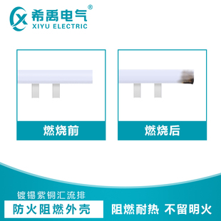 配电箱紫铜空开汇流排1PN/2P/3P/4P/DPN接地连接排接线排三相国标