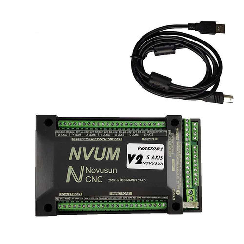 Mach3控制卡USB 6轴控制,CNC, NVUM, 雕刻机 数控加工 运动控制卡