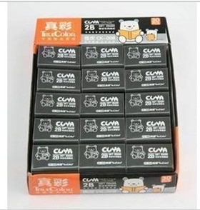 真彩2B橡皮擦ck-008真彩考试专用橡皮擦 黑色