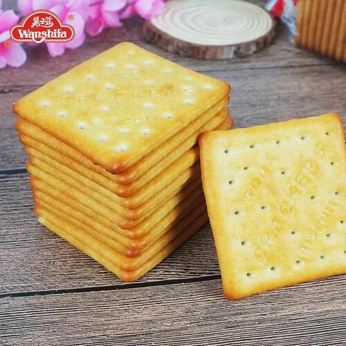 万士发淮盐克力架250g*2包装早点心零食代餐发酵松脆咸味苏打饼干