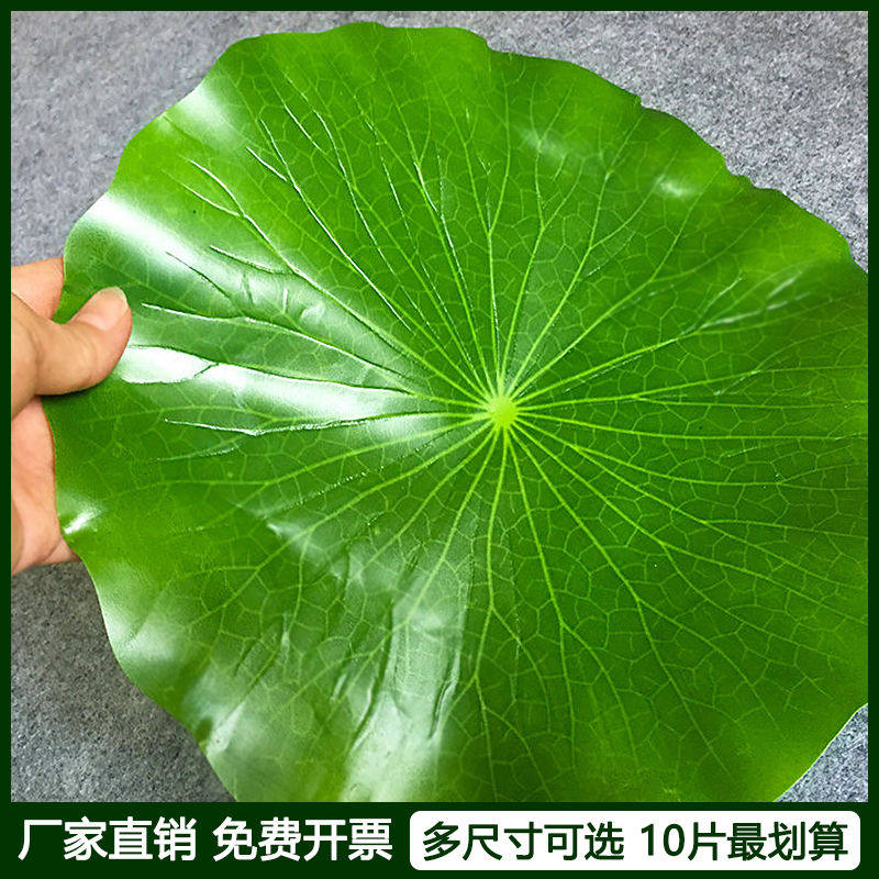 仿真荷叶假片餐厅菜品摆