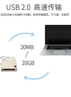 工业USB 2.0转PCMCIA读卡器 DISK卡直读ATA卡68针PCMCIA口读卡L
