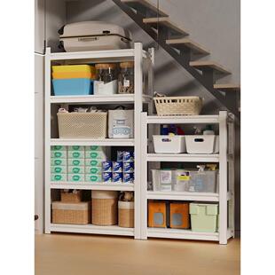 货架地下室楼梯间置物架家用多层角钢杂物收纳架商用超市储物架子