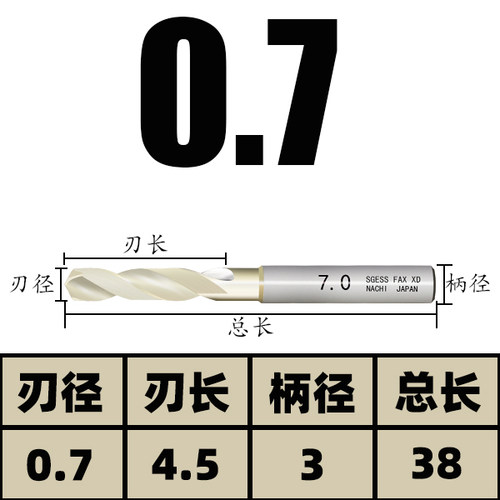 新款粉末冶金钻头不二越