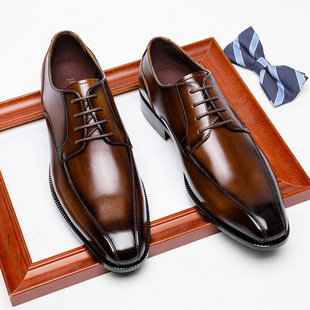 Genuine Leather Summer Men Business Formal Dress Shoes 皮鞋