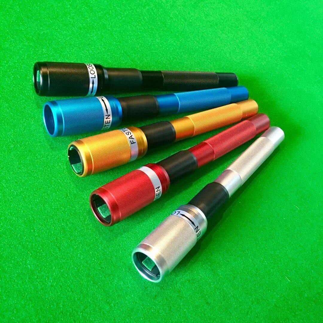 金色美式大头杆使用加长器台球杆黑八桌球金属套筒延长杆把包邮