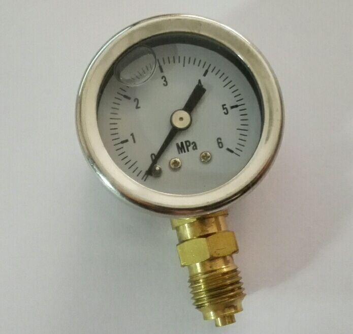 耐震充油压力表铜螺纹不