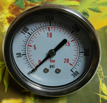 轴向指针气压表不锈钢壳