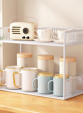 杯子收纳架桌面置物架桌上餐桌水杯收纳神器茶几杯架办公桌储物架