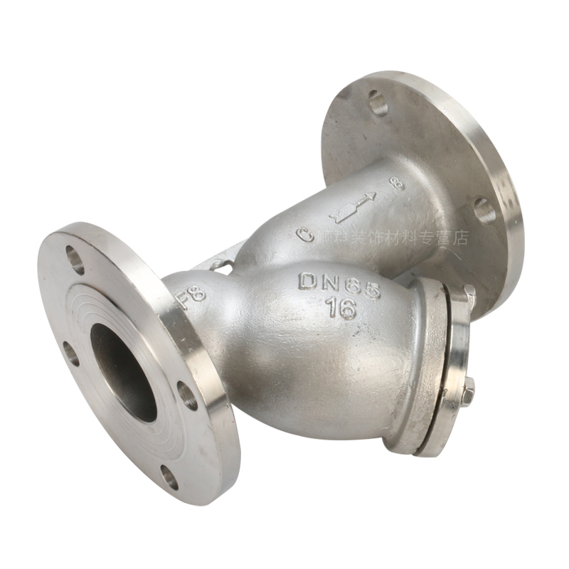 GL41W-16P 304 不锈钢Y型过滤器 不锈钢法兰过滤器DN50 65 80 100
