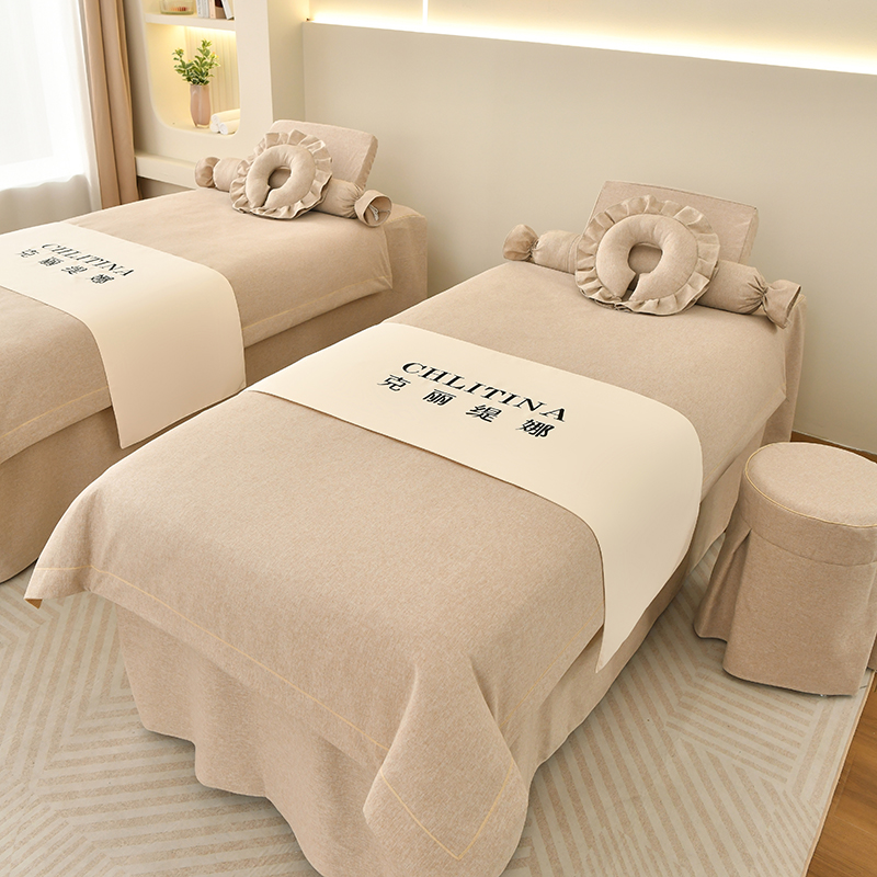 网红美容床罩套四件套纯